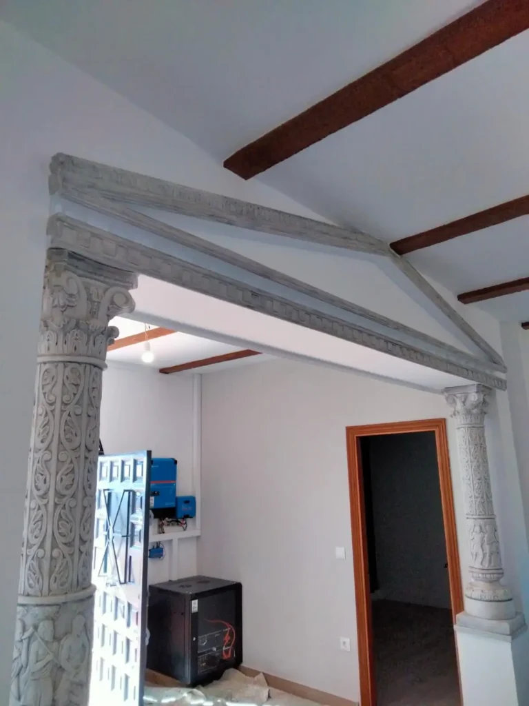 portico romano de escayola
